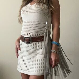 Lightweight Cream Crochet Dress 🧁🧁 size small